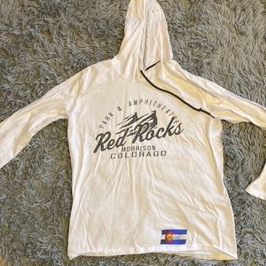 Red Rocks Colorado White Long Sleeve - M